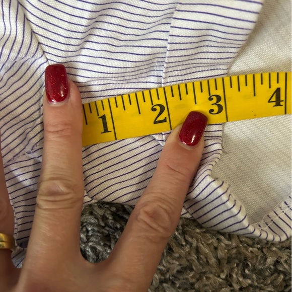 5/$25 Vintage Hunter’s Glen women’s striped high waisted shorts size 13/14 - Picture 9 of 12